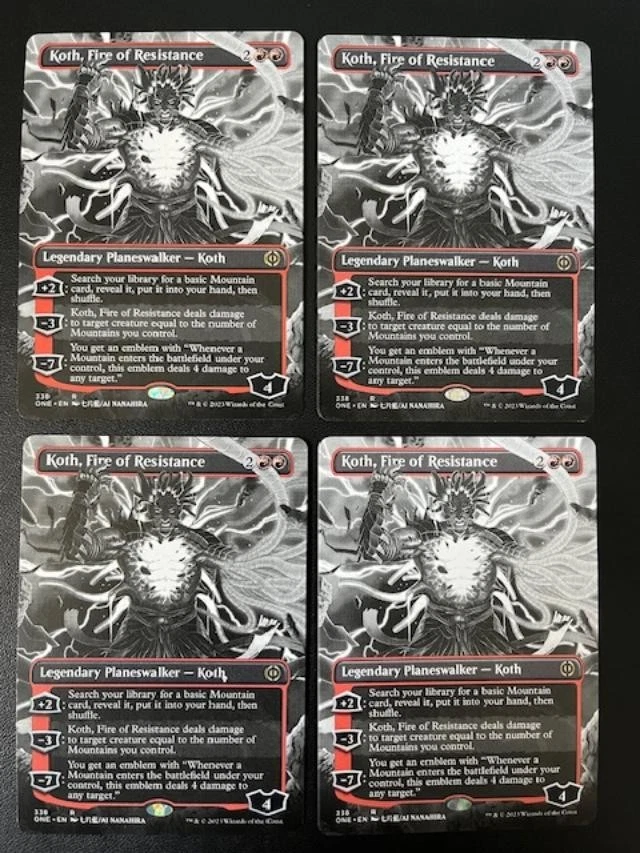 MTG- Koth, Fire of Resistance x4 - Phyrexia: All Will Be One (Borderless) - Image 1 of 1