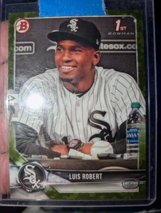 LUIS ROBERT 2018 Bowman Prospects Green Camo SP 1st Rookie RC #BP21 ๐ฅ White Sox - Picture 1 of 7