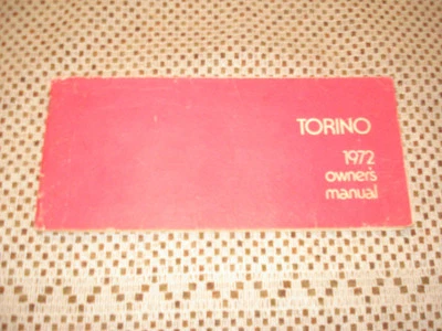 Ford Torino 1972 manual del propietario original guantera libro Foto 1 de 2