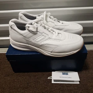 NUEVO SAS Journey II Zapatillas Zapatos Para Hombre 14 Cuero Blanco Confort 3759 827 - Imagen 1 de 13