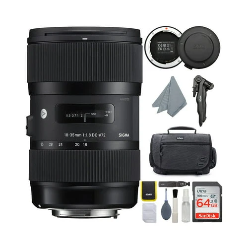 Sigma 18-35mm F1.8 Art DC HSM Lens for CANON DSLR Cameras Bundle - Image 1 of 4