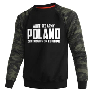 Sweatshirt Hoodie Bluza Patriotic Eagle Poland Camo Moro Wielka Polska Walczaca - Picture 1 of 6