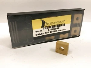 INTERSTATE SNMG 432 Carbide Inserts Grade ICP55 7pcs NEW - Picture 1 of 2