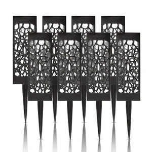 LED Solar Stecklampe 2-8er Leuchte 28 cm Lampen Lichter Garten Erdspieß Terrasse - Bild 1 von 32