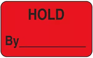 Hold By - Red Warehouse Inventar Aufkleber (2""x1,5"") 1 Rolle 500 Etiketten - Bild 1 von 3