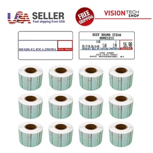 CAS LST-8000 Label, 58x30mm(2.283"x1.181"), Non-UPC, 1,000 Per Roll, 12Rolls/Box - Picture 1 of 5