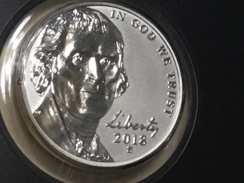 2018 S JEFFERSON NICKEL GEM REVERSE PROOF FROM US MINT SET HIGH GRADE NICE COIN Cover