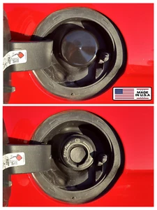 Capless gas cap dust cover 2.875in 2015-2020 Ford Expedition & Mustang EZ Fuel - Picture 1 of 9