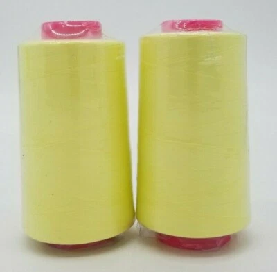 2-Pack Big Spools Sewing Serger Quilting Multi Purpose T27 Thread 6000 YDS Cone - Image 1 of 4