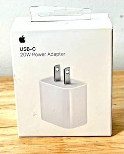 Adaptateur Secteur USB-C Apple 20W - Chargeur Rapide OEM Véritable BOITE OUVERTE - Livraison Gratuite - Photo 1 sur 6