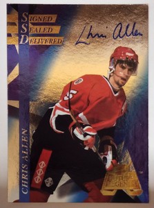 1996 Collector's Edge Ice Future Legends CHRIS ALLEN AUTO