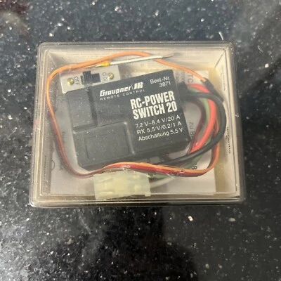 RC Part Accessory Graupner RC Power Switch 20 #3871 - Image 1 of 4