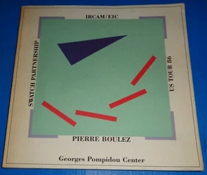 IRCAM/Ensemble Inter-Contemporain/Pierre Boulez - 1986 US Tour Program - Picture 1 of 9