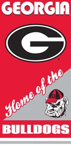 Georgia Bulldogs NCAA Strandbad Samt Handtuch - Bild 1 von 1