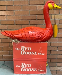 RARE Vintage RED GOOSE SHOES Advertising Display Stand Eggs Toys Prizes - Picture 1 of 16