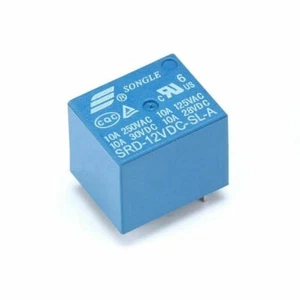 Mini 12V 10A DC SONGLE Power Relays SRD-12VDC-SL-A T73 4-Pins Blue - Picture 1 of 2