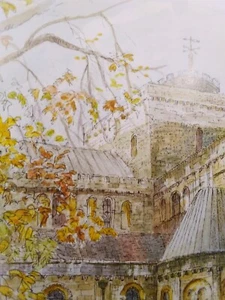 "Romsey Abbey in Autumn" Artist signed print, 16"x11" - Picture 1 of 3