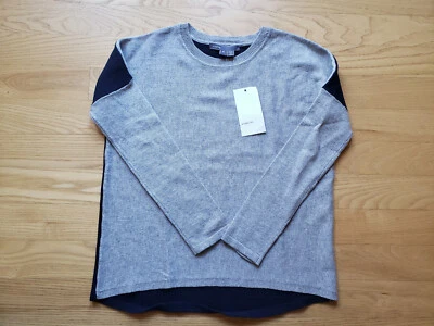 VINCE Girl's Two-Tone Grey/Navy Sweater Size 6 - BNWT - Image 1 of 4