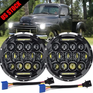 7Inch Led Headlights Halo Projector For Chevrolet Truck 1954-1957 3100 1956-1959 - Picture 1 of 12