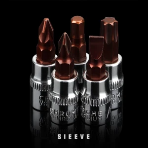 1/4"Socket Screwdriver Bit Hex Plum Flathead Phillips Bits Chrome Vanadium Steel - Picture 1 of 11