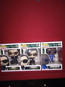 Funko Pop Lot - The Matrix - All Three - Neo, Trinity, Morpheus - NEW! - Picture 1 of 7