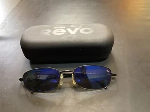 REVO H2O 3013 51-19-31 135 BLUE MIRROR BLACK POLARIZED CRYSTAL SUNGLASSES W/CASE - Picture 1 of 4