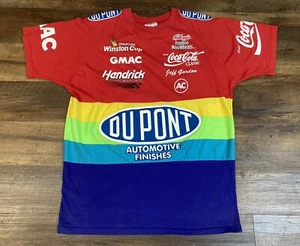 Jeff Gordon #24 T-Shirt DUPONT NASCAR 90s Rainbow Vtg Size XL Chase Racewear - Picture 1 of 5