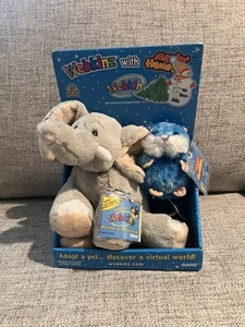 Webkins Velvety Elephant With Blue Presto Mazin Hamsters Set NEW By Ganz w codes - Picture 1 of 6