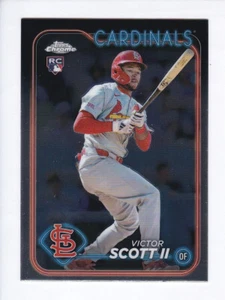 2024 Topps Chrome Update #USC48 VICTOR SCOTT II RC St. Louis Cardinals ROOKIE - Picture 1 of 2