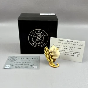 Harmony Kingdom Mouse On Corn Fragile World Figurine FWMB14 2004 England MPS - Picture 1 of 9
