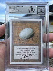 DINGUS EGG, PRUEBA DE ARTISTA, REVISADO, 1994 MTG, DAN FRAZIER, BAS 8 - Imagen 1 de 3