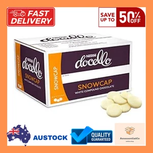 NESTLÉ DOCELLO Snowcap White Buttons (White Compound Chocolate), 5Kg - Picture 1 of 12