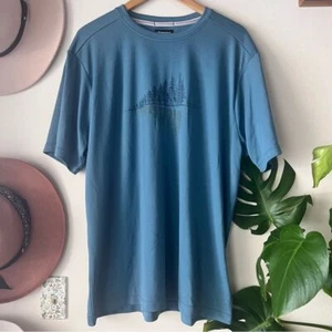 MARMOT Hike Leisure T-Shirt BLUE men's SIZE XXL hiking outdoor gorpcore - Picture 1 of 10