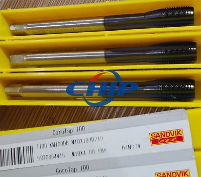 1PCS   SANDVIK    T100-KM100DB-M10X100D210   COROTAP100  NEW IN BOX .DHL/UPS - Image 1 of 2