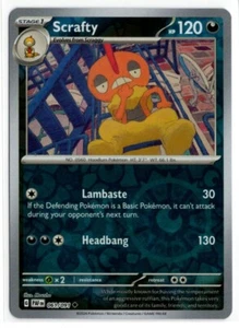Pokemon Paldean Fates Reverse Holo 061/091 Scrafty - Bild 1 von 1
