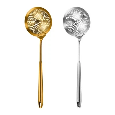 Professional Stainless Skimmer Slotted Spoon Accessory for Cooking and Serving - Image 1 of 4