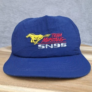 Gorra de colección Ford Mustang Snap Back azul Team Mustang SN95 carreras para hombre - Imagen 1 de 8