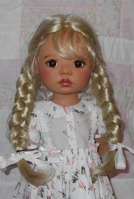 Global VIOLET Doll Wig SIZE 11/12 LIGHT BLONDE Long Braids & Skin Part NWT - Image 1 of 4