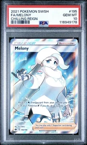 Melony (Full Art) #195 - 2021 Sword & Shield Chilling Reign Holo - PSA 10 ☃️☃️ - Bild 1 von 2