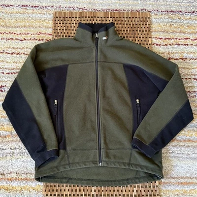 Ralph Lauren RLX полный молнии Tech флисовая куртка зеленый черный мужской средний винтажный - Изображение 1 из 3