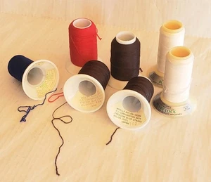 YLI Woolly Nylon Serger Thread Lot of 7 Partial Spools Bulky Lock by Coats USA - Picture 1 of 6