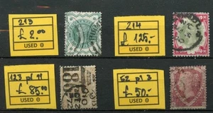 86172 GREAT BRITAIN - used selection Queen Victoria - SG cat. value £262.00 - Picture 1 of 10