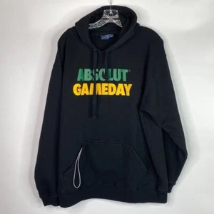 J. America Absolut Vodka Green Bay Packers Black Hooded Sweatshirt XL - Picture 1 of 10