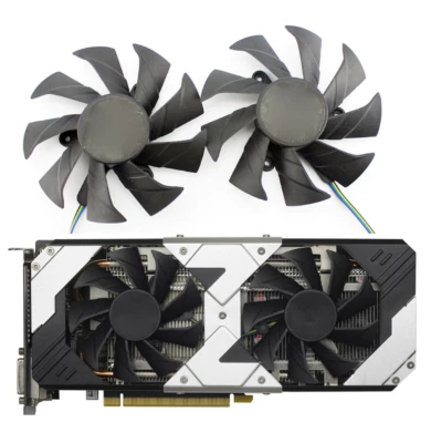 Pair Fans Cooling Fans For Zotac GTX 1060 GTX1060-6GD5 Perak HA Graphics Card - Image 1 of 4