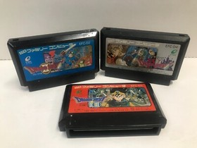 DragonQuest Famicom lot .. II , III , IV  -  Japan Import
