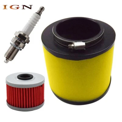 Kit de ajuste de vela de ignição filtro de óleo de ar para honda rancher 420 2013 2008 honda capataz - Imagem 1 de 4