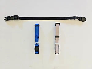 Puppy Collars Lot of 3 Soft Nylon Whelping Puppy ID Adjustable Breakaway Litter - Picture 1 of 9