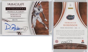 2016 Panini Immaculate Collegiate Red /25 Demarcus Robinson #85 Rookie Auto RC
