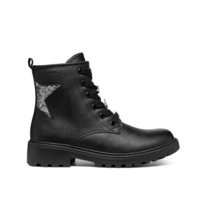Geox J9420G054EWC9244 J CASEY G.stivaletto nero bambina YRB AI25 - Imagen 1 de 10