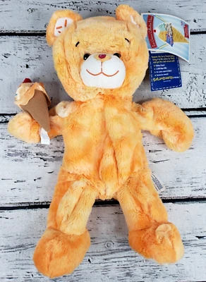 Build a Bear 2010 Baskin Robbins Orange Sherbet Ice Cream Cone UNSTUFFED Teddy - Image 1 of 4